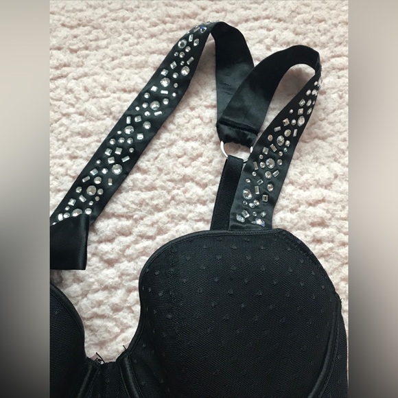 VICTORIA'S SECRET DREAM ANGELS Lightly Lined Bow BUSTIER BRA Size 32C - Picture 6 of 8